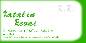 katalin revai business card